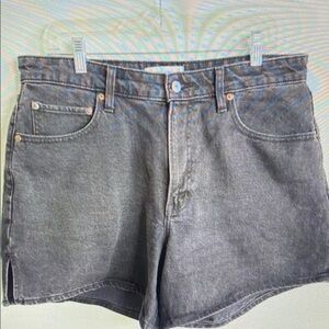 Women’s Black Denim Athletic Shorts